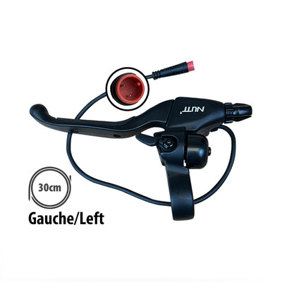 Poignée de frein gauche Nutt avec sonnette connecteur étanche 30cm