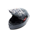 Casque intégral FRV gris (taille S à XL)