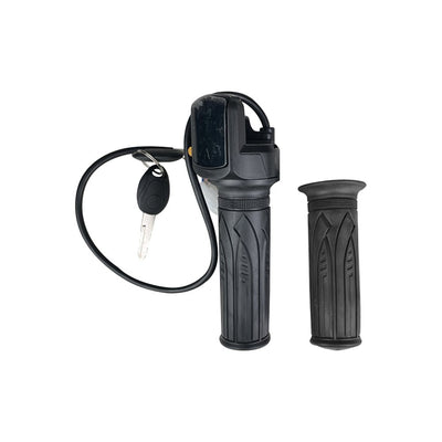 Poignées d'accélérateur Draisienne noire à clé et écran LED