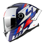 CASQUE INTEGRAL MT THUNDER 4 SV ERGO BLEU/BLANC BRILLANT  (DOUBLE ECRANS / PINLOCK READY)