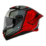 CASQUE INTEGRAL MT THUNDER 4 SV PENTAL B5 GRIS/ROUGE MAT (DOUBLE ECRANS / PINLOCK READY)