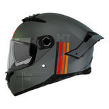 CASQUE INTEGRAL MT THUNDER 4 SV MIL C2 GRIS MAT  (DOUBLE ECRANS / PINLOCK READY)