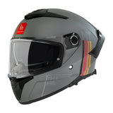 CASQUE INTEGRAL MT THUNDER 4 SV MIL C2 GRIS MAT  (DOUBLE ECRANS / PINLOCK READY)