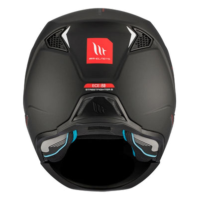 CASQUE TRIAL MT STREETFIGHTER SV UNI NOIR MAT  SIMPLE ECRAN DARK TRANSFORMABLE AVEC MENTONNIERE AMOVIBLE