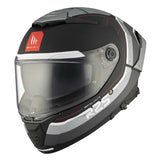 CASQUE INTEGRAL MT THUNDER 4 SV R25 B2 NOIR/GRIS MAT  (DOUBLE ECRANS