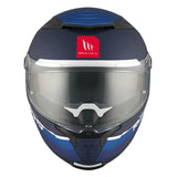 CASQUE INTEGRAL MT THUNDER 4 SV R25 C7 BLEU MAT  (DOUBLE ECRANS / PINLOCK READY)