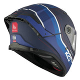 CASQUE INTEGRAL MT THUNDER 4 SV R25 C7 BLEU MAT  (DOUBLE ECRANS / PINLOCK READY)