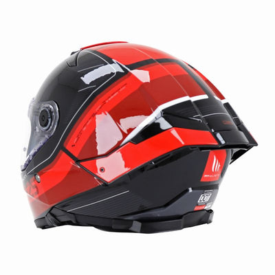 CASQUE INTEGRAL MT THUNDER 4 SV R25 B35 NOIR/ROUGE BRILLANT  (DOUBLE ECRANS / PINLOCK READY)