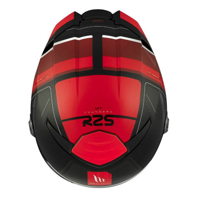 CASQUE INTEGRAL MT THUNDER 4 SV R25 B35 NOIR/ROUGE BRILLANT  (DOUBLE ECRANS / PINLOCK READY)