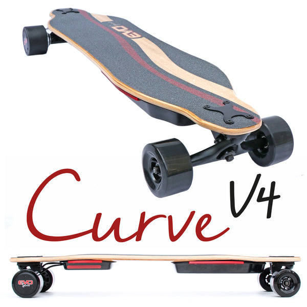 Curve v4 - Longboard électrique puissant avec plateau flex