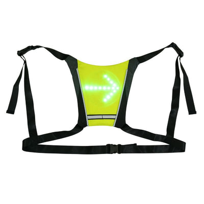 Gilet de signalisation de sécurité à LED avec télécommande multisupport.
